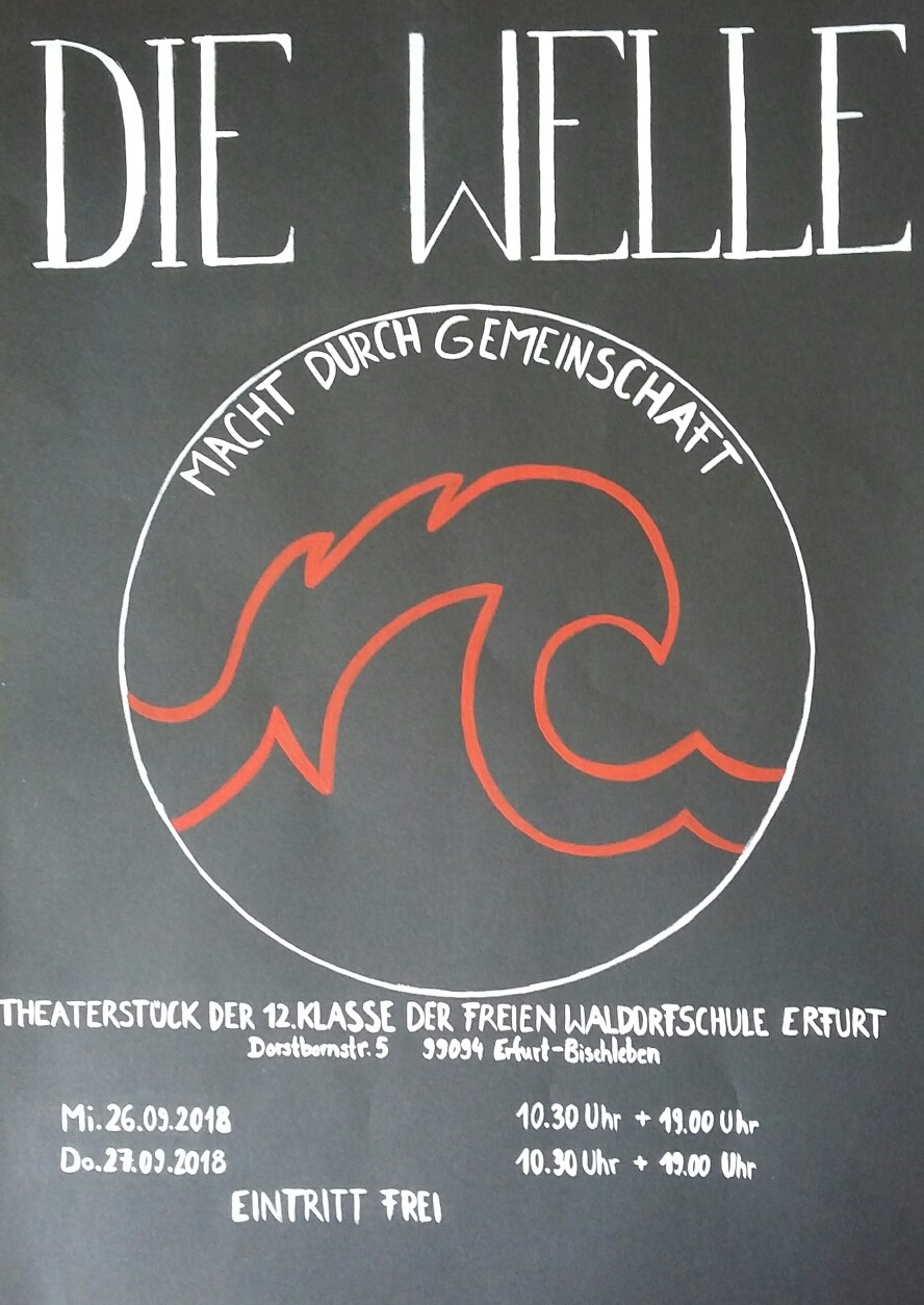 Die Welle, Theaterplakat 2018.jpg